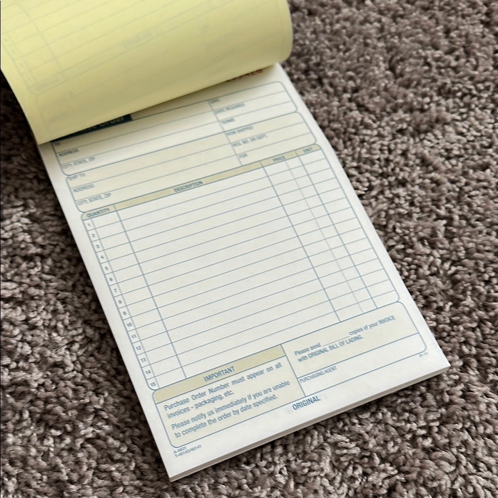 Adams Blue Office Notebook for Efficient Record-Keeping